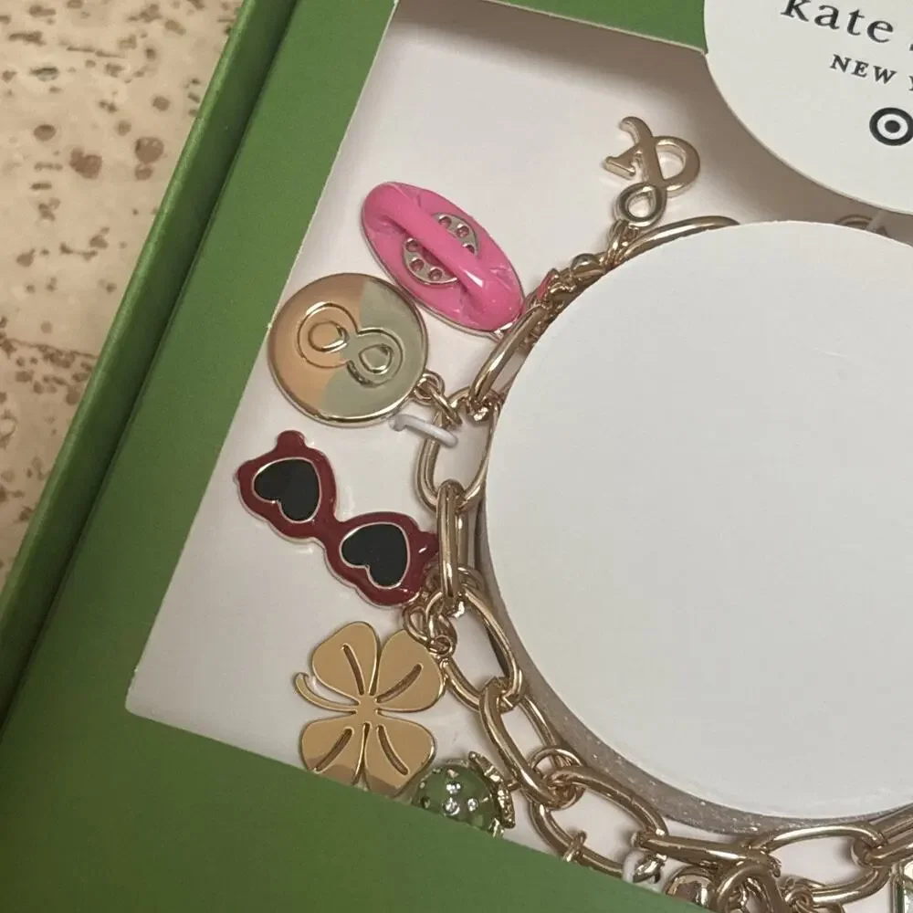 Kate Spade New York for Target Charm Bracelet New In Box Phone Glasses Clover - Picture 6 of 9